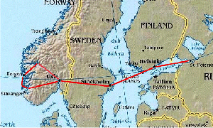 Вот такая получилась трасса